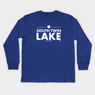 Vilas County, Wisconsin - Twin Lakes (South) Kids Long Sleeve T-Shirt